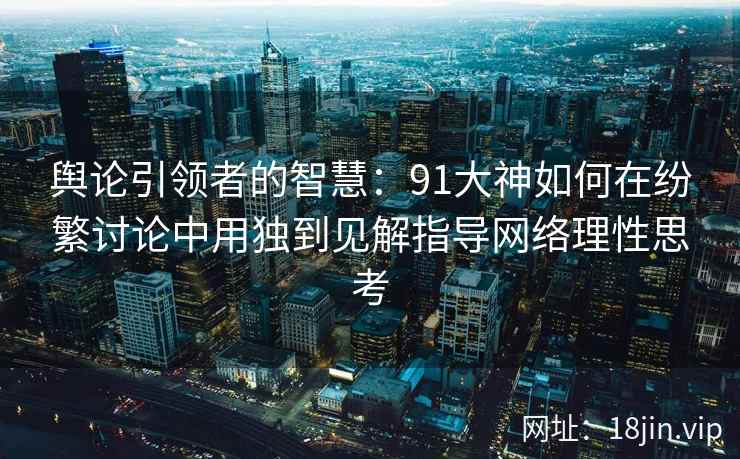 舆论引领者的智慧：91大神如何在纷繁讨论中用独到见解指导网络理性思考