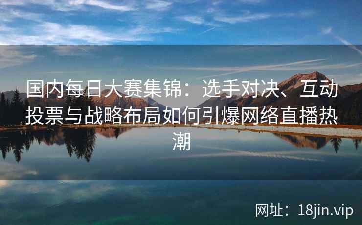 国内每日大赛集锦：选手对决、互动投票与战略布局如何引爆网络直播热潮